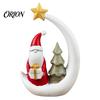 Desktop Shelf Accent Halloween Ghost Figurine Ornament, Resin Christmas Statue, Animal Mysterious Festive Gift Decorations for Home Tabletop