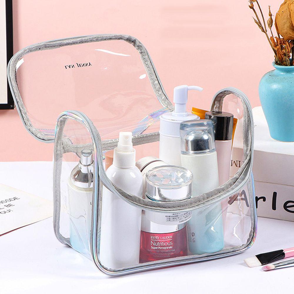 

Zipper Bag Wash Pouch PVC Cosmetic Bag Toiletry Bag Waterproof Storage Bag Transparent Makeup Bag