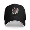 Black It's In My DNA Algeria Flag Algerian Lovers Pool Party Baseball Caps Womens Custom Male Beach Dad Hat Hip Hop Trucker Cap