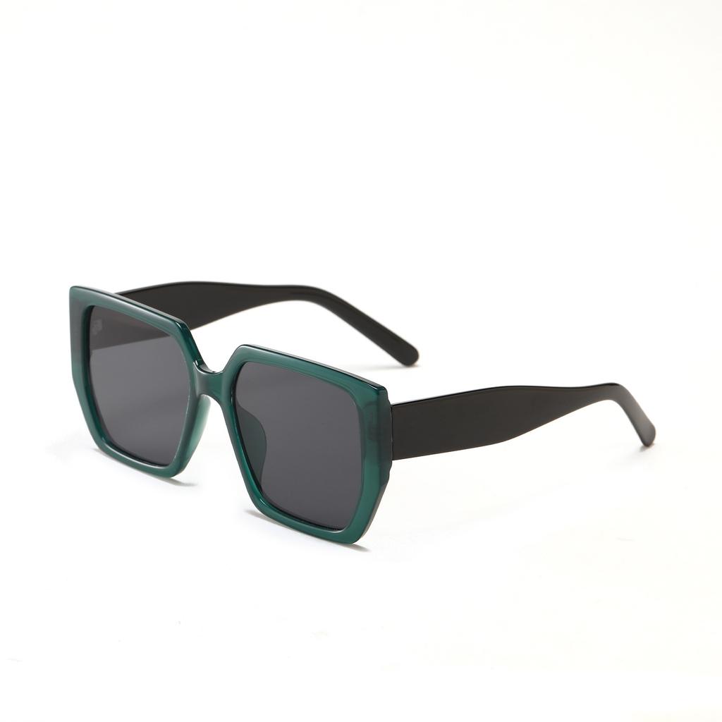 Glasses 3567 Black Frame Large Frame Square Thin Face Covering Sunglasses Women, Retro Color Sunglasses Men