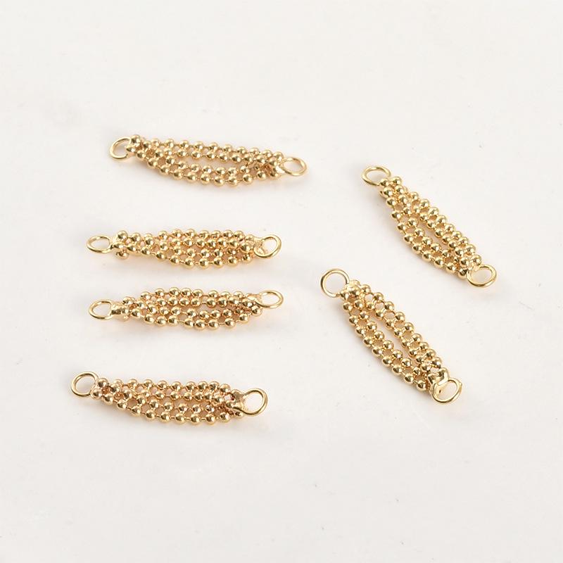 

Мідний 18-каратний золотистий довговічний з єднувач-ланцюжок для DIY браслетів, намист та сережок