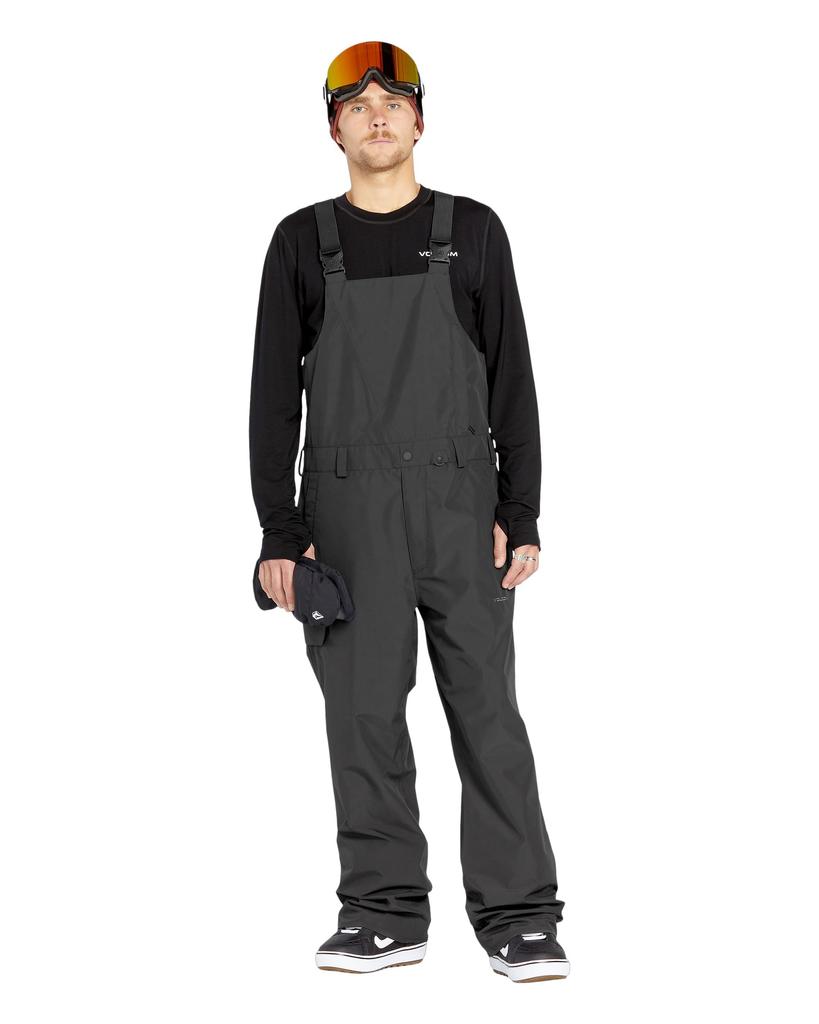 Volcom Roan Bib Overall Bib Snowboard Medium Men's Pants, Bottoms, Wear, Black, (g1352513)