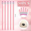 Tinlade 50 Pcs Triangular Grip Pencils Wood Wedding Pencils HB Graphite Pencil Pack Eraser for Baby Shower Drawing Sketching Bridal Shower Office