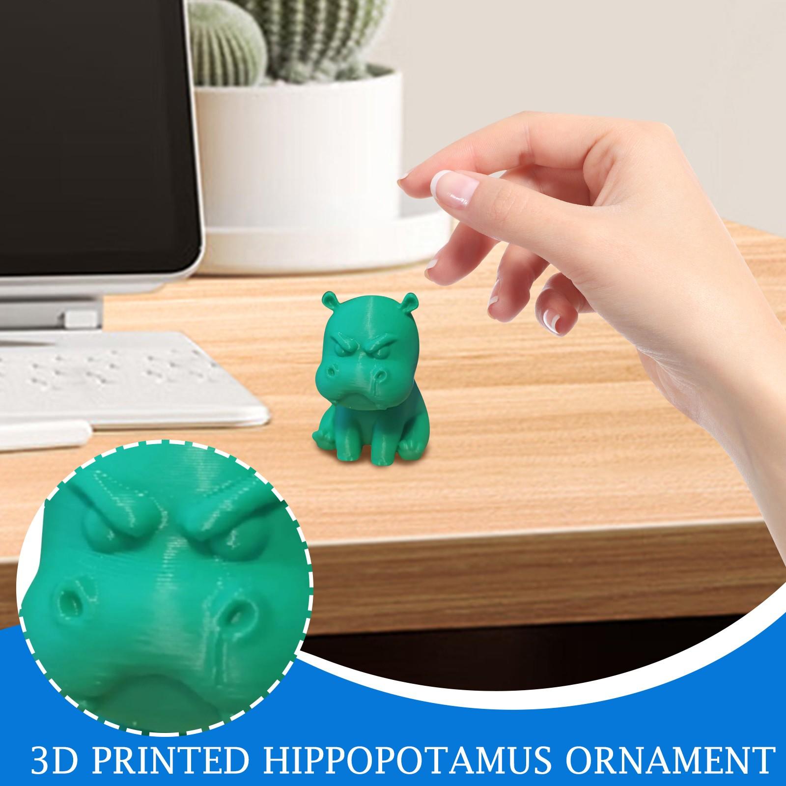 Angry Little Hippo 3D Printed Toy