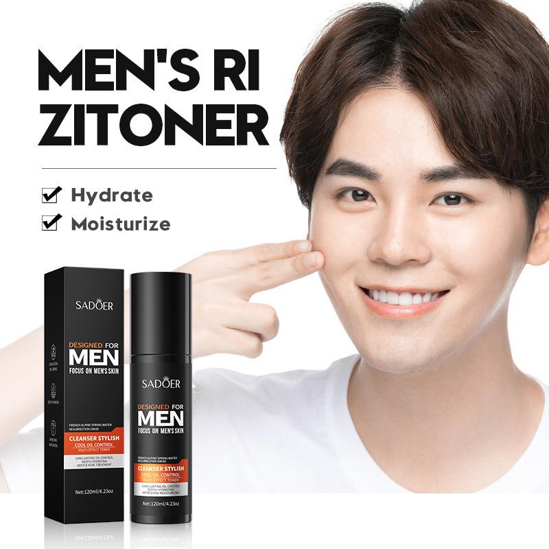 Cool and Cool Multi-effect Toner for Men. Moisturizing, Firming, and Emollient. A Must-have for Tough Men In Winter.