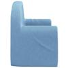Kids  Sleeper Sofa 2 Seater Blue Soft Plush