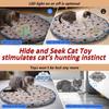 Smart Interactive Cat Toys Ball Fast Rolling In Pouch Hide and Seek Kitten Toy Motion Activated Interactive Cat Toy for Indoor