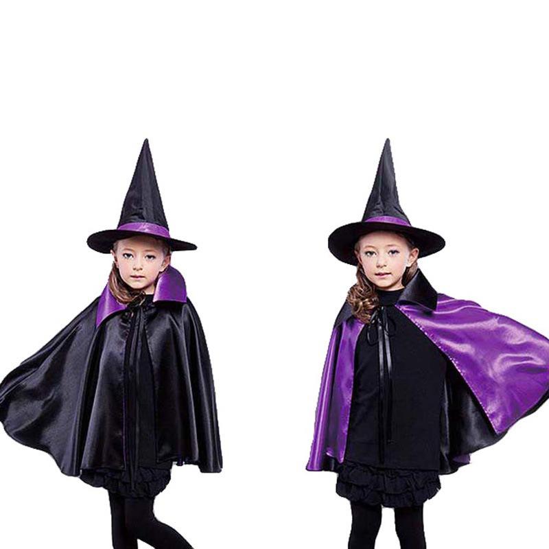 Halloween Witch & Wizard Cloak for Kids and Adults - Perfect for Cosplay or Costume Performances