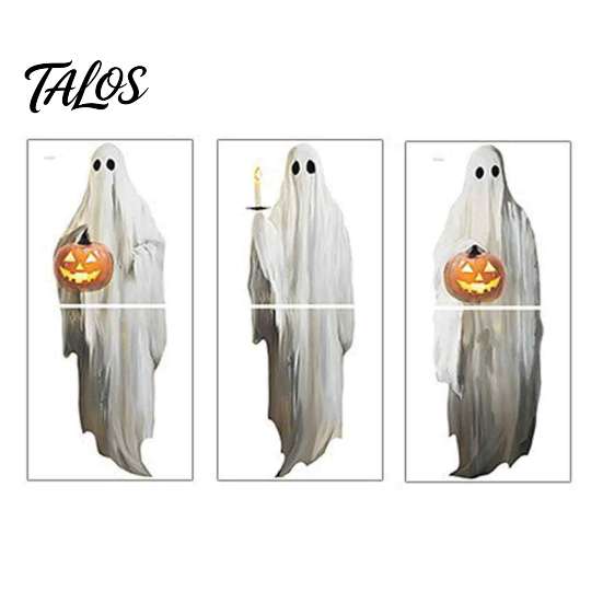 Removable Wall Decals for Kids Room Halloween Ghost Window Stickers, PVC Decals, Peel And Home Decor Stick Self-Adhesive Stickers Holiday Party