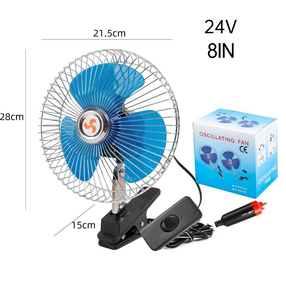 Verstellbarer Clip-Ventilator DC-Autolüfter LKW-Ventilator Automatischer Schwenkkopf