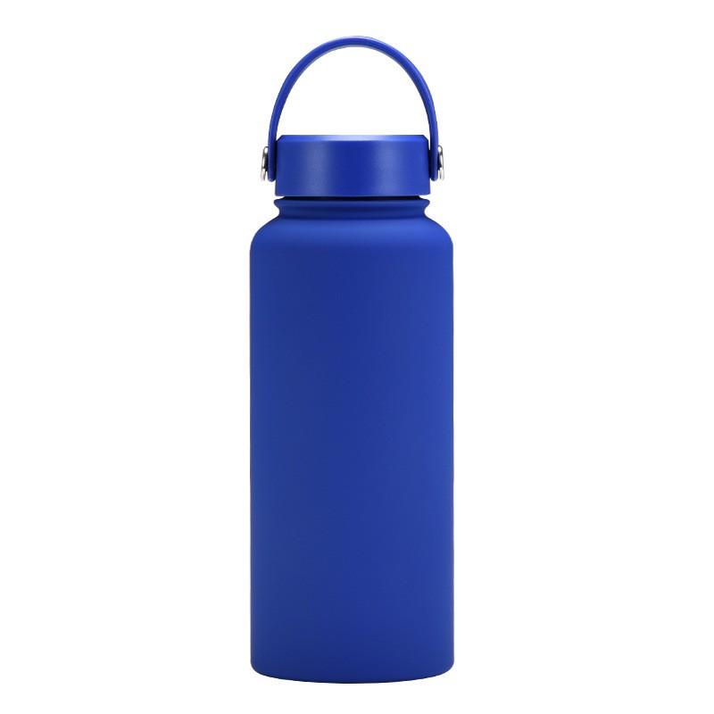 1L Stainless Steel Vacuum Insulated Water Bottle With Wide Mouth Portable Outdoor Sports Travel