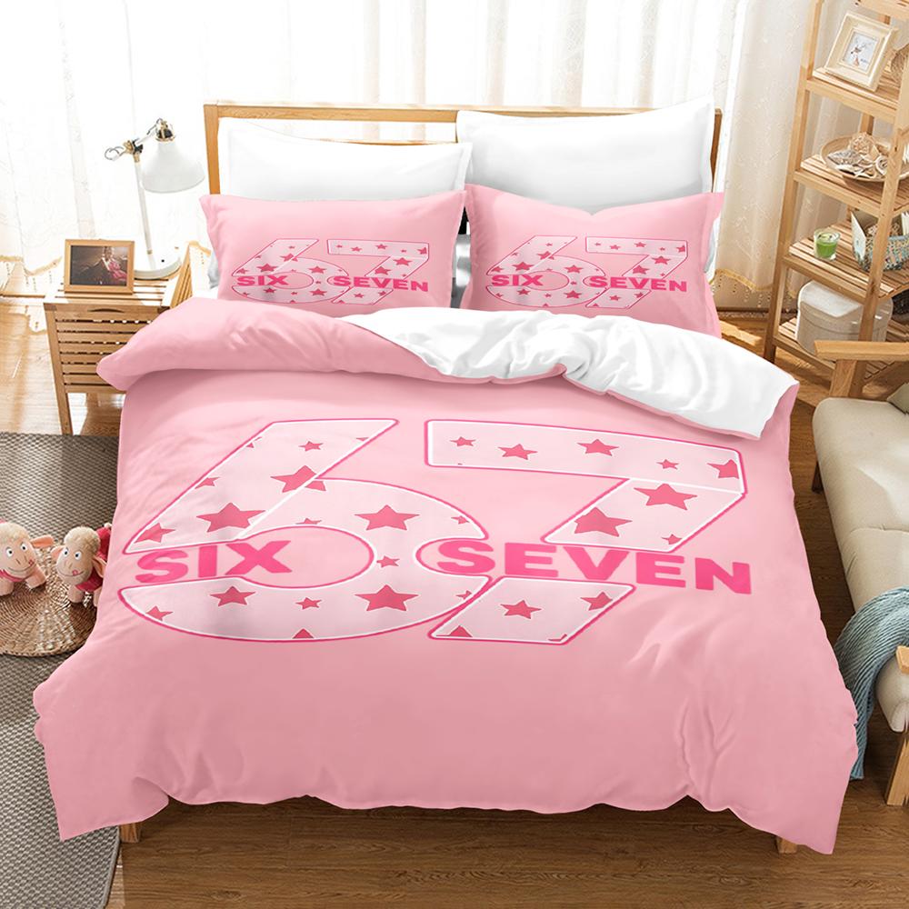 67 POP-Kultur 3D-Druck Bettwäscheset Moderner Stil Weiches Bettbezug-Set King Queen Twin Größe Geburtstagsgeschenk für Schlafzimmerdekoration