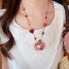 Crystal Bohemian Choker Jewelry Clavicle Necklace Korean Fruit Beaded Necklace  Beach Vacation
