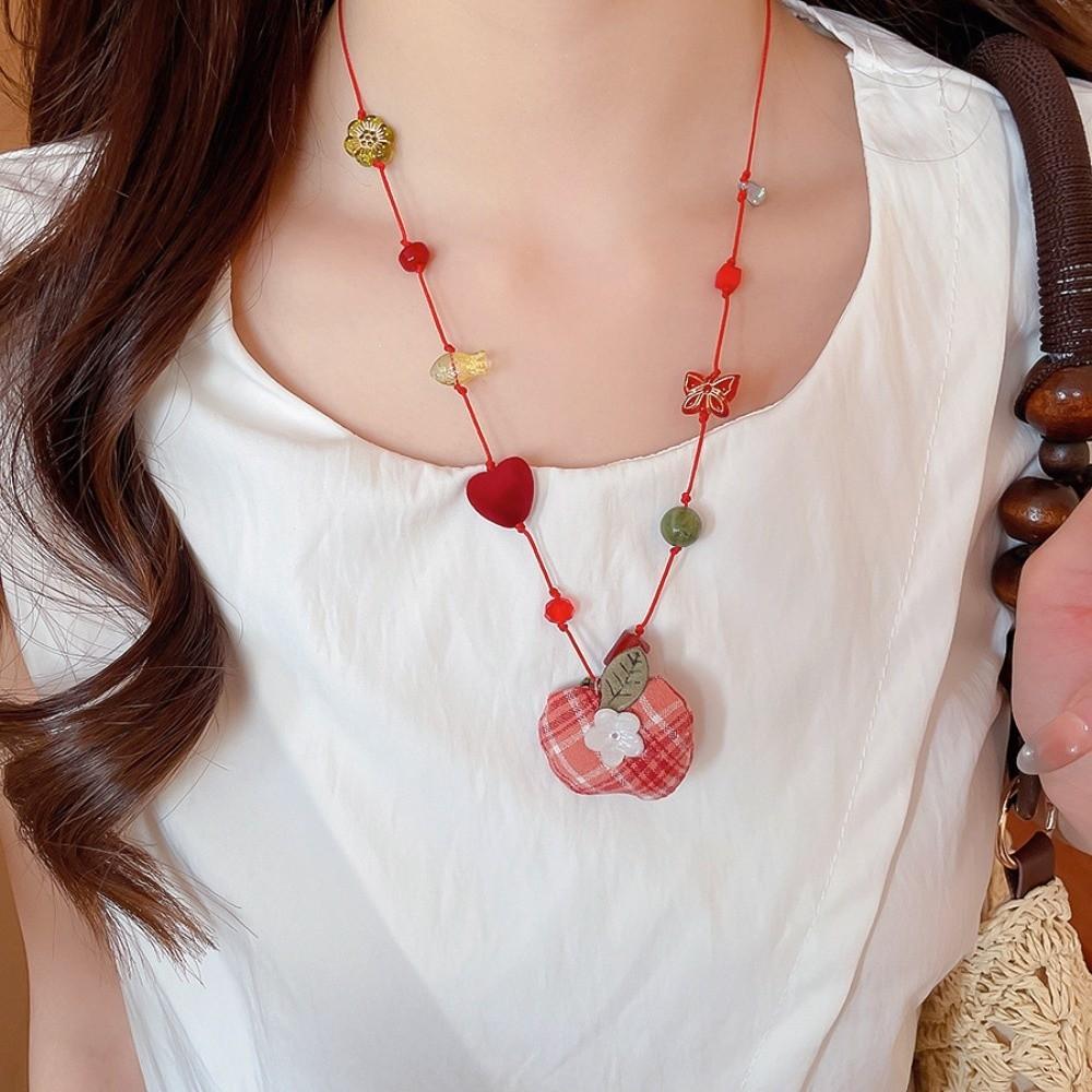 Crystal Bohemian Choker Jewelry Clavicle Necklace Korean Fruit Beaded Necklace  Beach Vacation