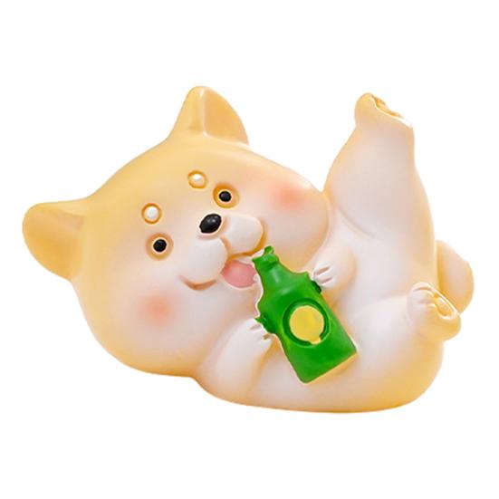 

Mini Resin Dog Figurine Cartoon Puppy Statue Tiny Dog Cake Topper Decoration for Fairy Garden DIY Crafts Birthday Party Home Decor B