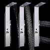Brushed Nickel Shower Hand Shower Panel Tower Rain Waterfall Massage System Jet Tub Tap & Tub Spout Tower Shower Column