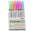 Creative 6-Color Wave Pattern Highlighter Journal Pens - DIY Outline and Curve Markers for Students