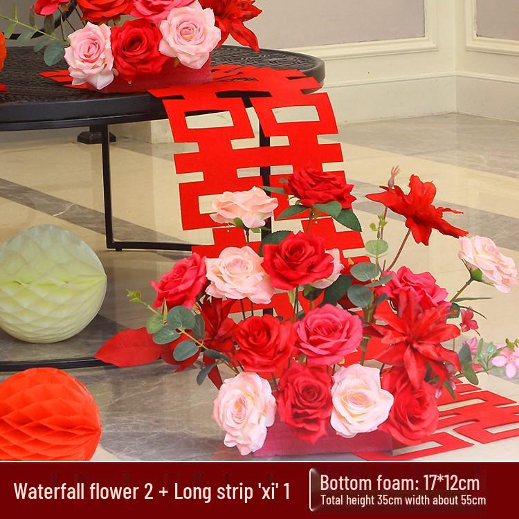 Wedding Floral Decorations: Bedside, Dining, and Desktop Arrangements for Festive Occasions and Engagements.