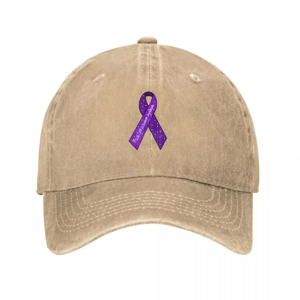 Mast Cell Activation Syndrome Awareness Ribbon Baseball Cap dad hat hard hat hiking hat Luxury Unisex cap Hats Unisex Womens