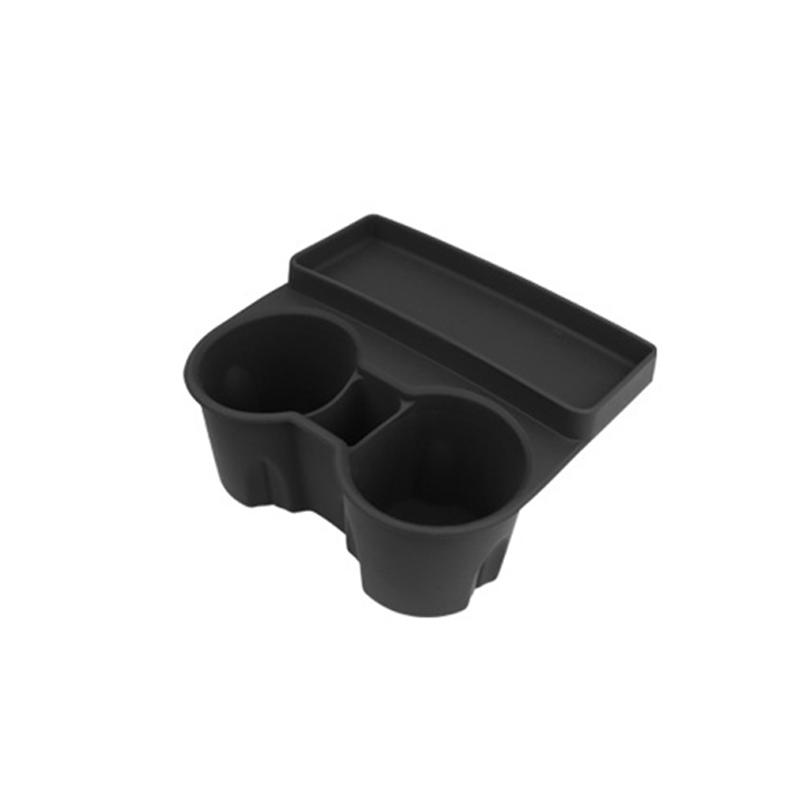 Water Cup Holder For tesla model y /model 3 Central Control cup Holder Drink holder Storage Tray Car Interior Accessories чёрный