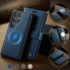 Premium Wallet Card Leather Phone Case For Samsung Galaxy S25 S24 Ultra S25Plus S25Edge 2-in-1 Detachable Magnetic Flip Cover