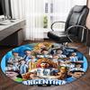 1pc M-Messi1 Carpet, Round Rug, Comfortable, Suitable for Entryways, Living Rooms, Office, And Bedrooms, Christmas Decoration