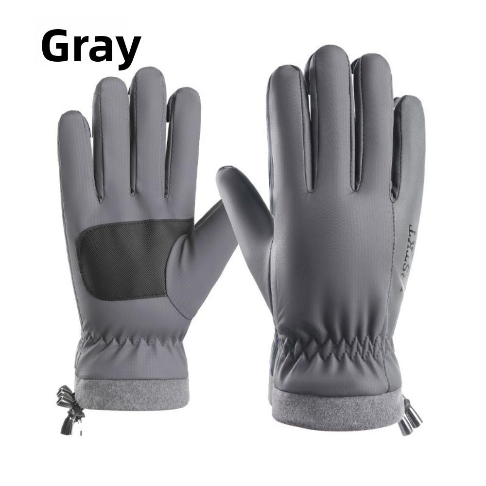 Touchscreen Compatible Full Finger Mittens Windproof Motorcycle Gloves  for Winter Riding