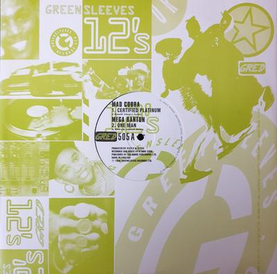 12inch Record MAD COBRA / MEGA BANTON - Certified Platinum / One Man GRED505 Greensleeves Re 1995 UK Reggae, Ska & Dub Used