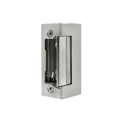 Qoltec Symmetrical Electric Strike with Memory and Lock | 12V | Stainless Steel