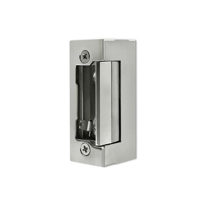 Qoltec Symmetrical Electric Strike with Memory and Lock | 12V | Stainless Steel
