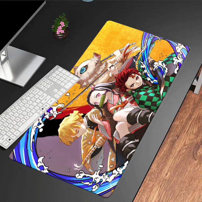 Demon Anime Group Mouse Pad, Rubber Base, Mouse Pad for Gamers and Office Use, Gaming Desk , Easy To Clean Mat Christmas fan gifts