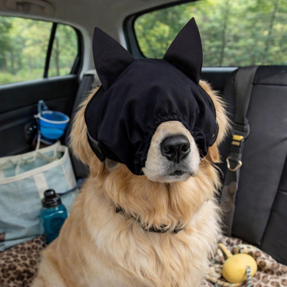 Noise Reduction Dog Pacify Eye Mask Light Blocking Stabilization Pet Soothing Eye Mask Anti Startle Comfort Fit