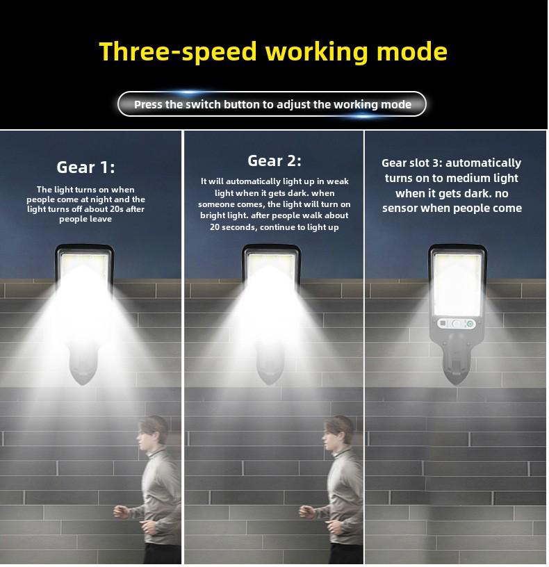 Outdoor Solar Garden Lights with Motion Sensor - LED Wall-Mounted, Ultra-Bright for Home and Street Use