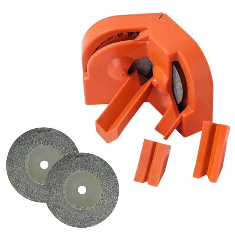 

Многоцелевой заточной станок для сверл с 2 шлифовальными кругами 2025 Upgrade Drill Bit Sharpener, Power Drill Bit Sharpeners Drill Press Sharpening оранжевый