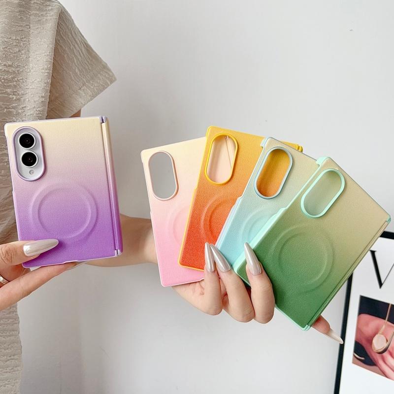 Moderne Kollisionsfarbe Magnetische Handyhülle Für Samsung Galaxy Z Fold 8 ZFold8 Z Fold8 Hüllen Für Magsafe Koreanisch Niedlich Funda