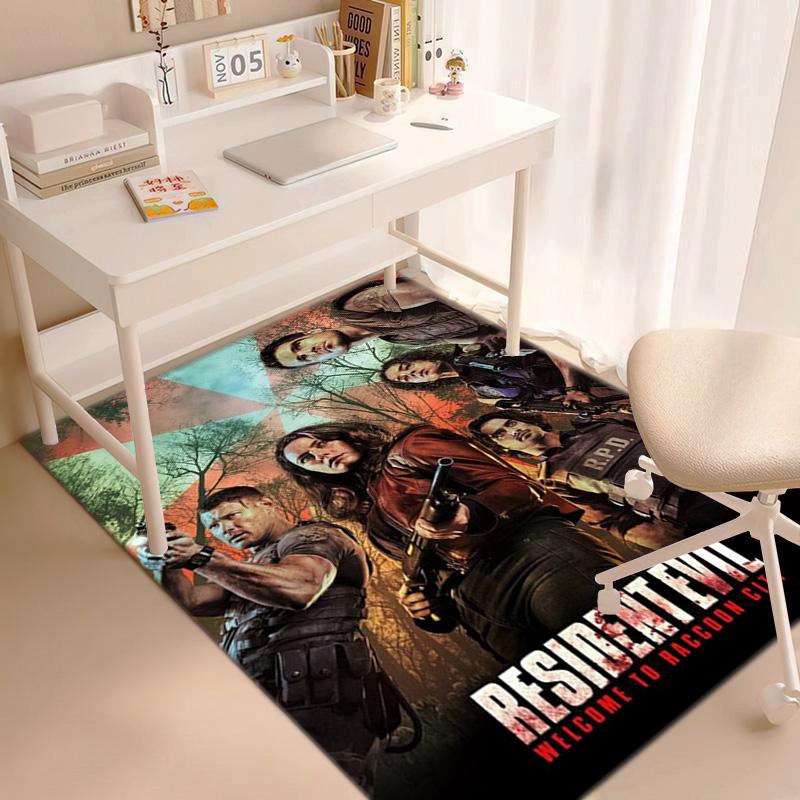 Sci-Fi game Resident Evil, Umbrella Corporation, soft carpet, home living room, office chair pad, door mat, door mat carpet U9