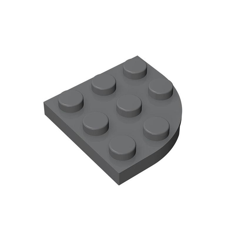 50g/43pcs 30357 Canto Arredondado Bloco 3 X 3 Acessórios de Cor Moc Compatível com Tijolo Curvo Brinquedos DIY Para Criança Peças Técnicas