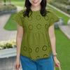 ZANZEA Women Summer Round Neck Short Sleeve Hollow Blouse