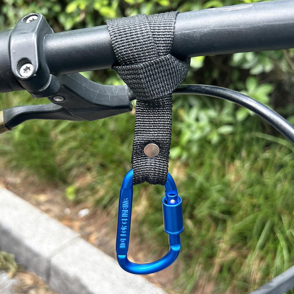 Motorcycle Electric Scooter Hook Front Hook Aluminum Alloy Handlebar Hook for Bicycle Handlebar Hook Clip No-Drill Hook Black