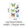 's New Fluorescent Butterfly Tattoo Sticker Music Festival KTV Concert Party Disposable Waterproof
