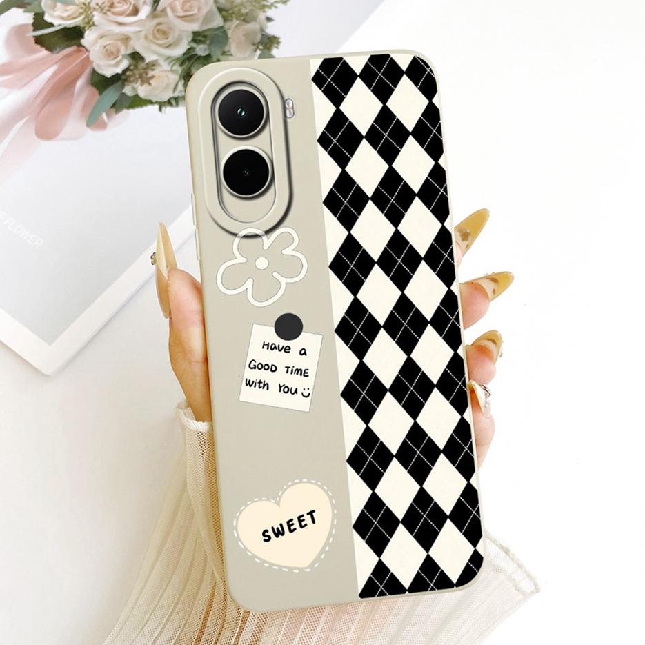 For Xiaomi Poco M7 Plus Case PocoM7 4G Pretty Girl Sunfower Painted Phone Case For Xiaomi Poco M7 Pro PocoM7 Plus 5G Soft Fundas