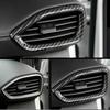 For Hyundai Santa Fe 2019-2021 2X Carbon Fiber Side Air Outlet Vent Cover Trim