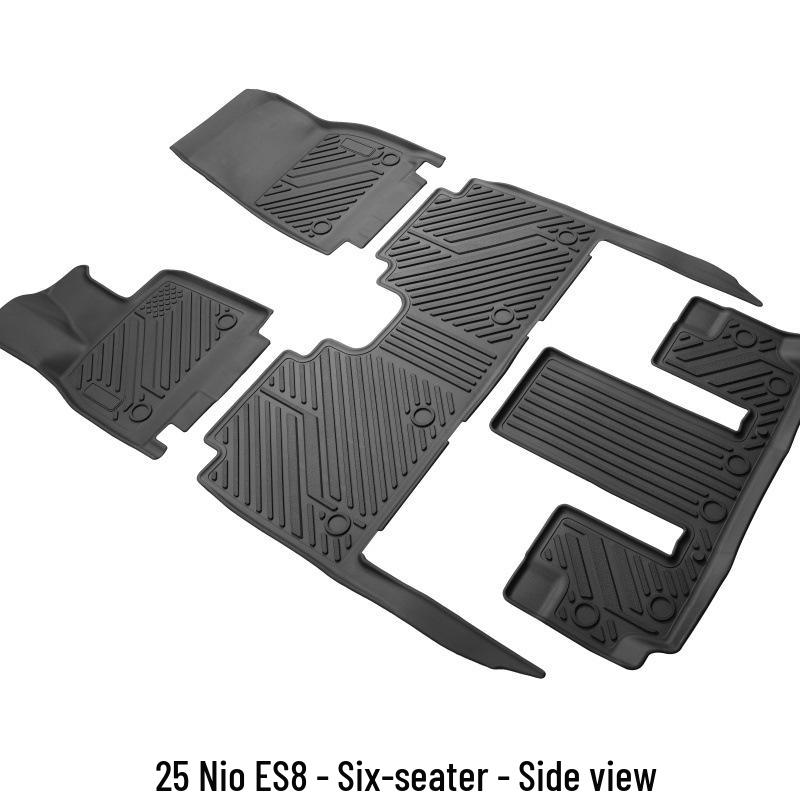 Nio ES8 Floor Mats: 3D High-Edge, Scratch-Resistant, Eco-Friendly TPE, Fits 25 Models