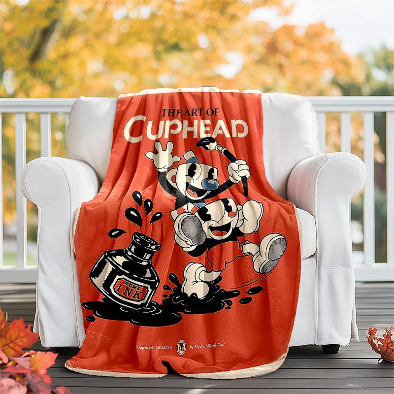 Cuphead Printed Throw Blanket—lightweight,soft,warm;versatile Blanket for All Seasons—perfect As &air-conditioning Throw,nap Blanket