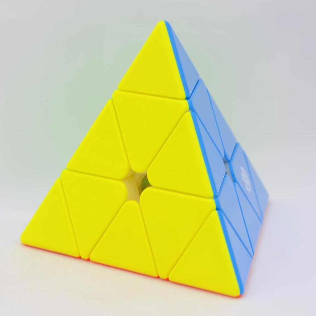 Bucubke GAN Pyraminx Enhanced 60 Magnetic Puzzle Stickerless Magic Cube 3x3 Magnet Triangle GAN Pyraminx Magnetic Speed Cube Built-in (Enhanced GES+