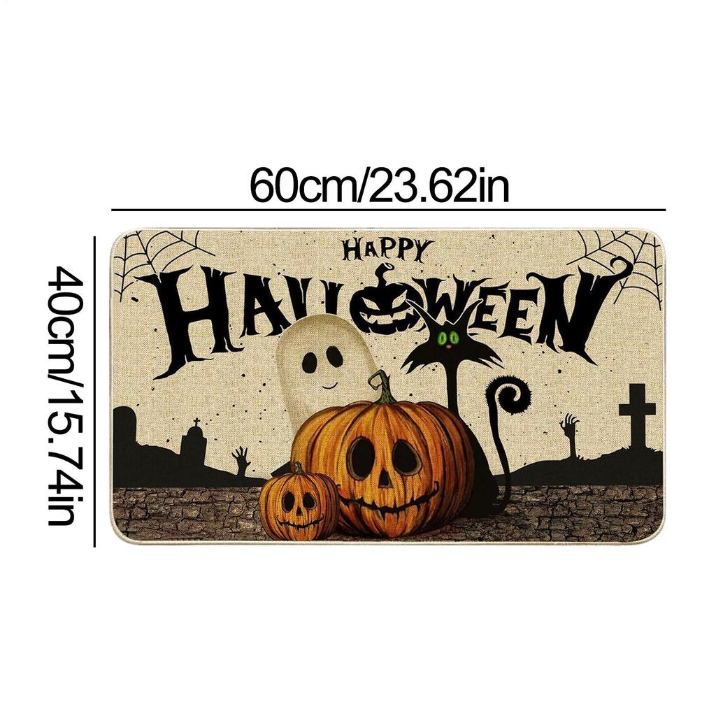Halloween Door Mat Anti-slip Kitchen Carpet Indoor Outdoor Welcome Doormat Bedroom And Living Room Floor Mat Home Decoration