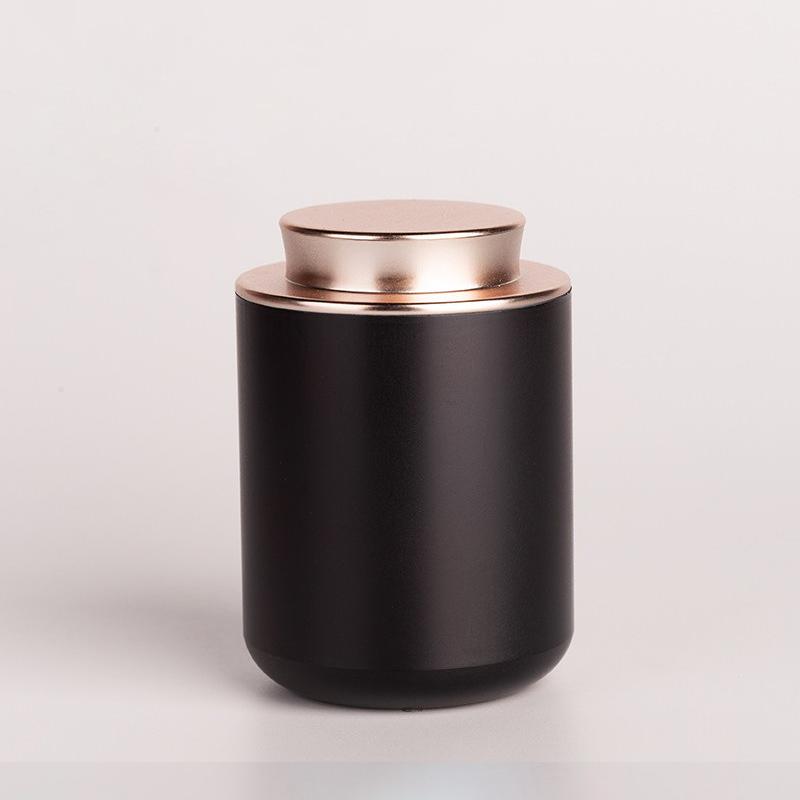 

1Pc Creative Mini Empty Tea Tin Can Household Tea Sealed Jar Portable Travel Metal Storage Can чорний