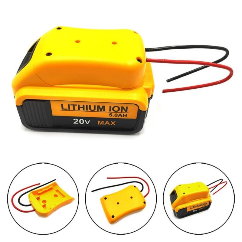 ABS Power Tool Battery Converter for DCB200 DCB203 DCB204 DCB206 DCB606 DCB609 Featuring DIY Wiring And Secure Mounting