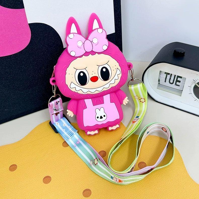 

Женская сумка Новая сумка через плечо Милый мультяшный силиконовый кошелек для мелочи Модная принцесса розы красного