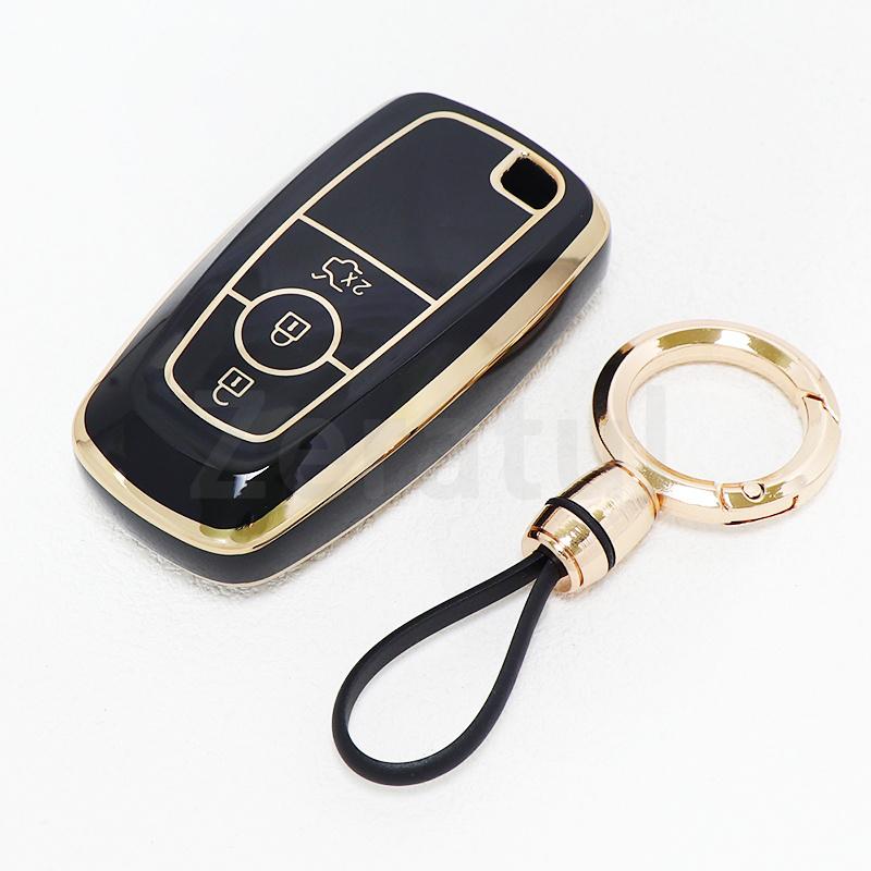 3 Buttons Tpu Car Key Shell Fob Cover For Ford Escape Fusion Bronco Sport F-150 Raptor Explorer Edge Lincoln Corsair Nautilus
